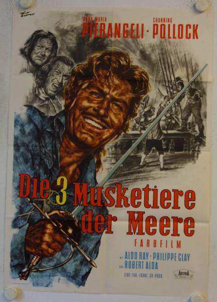 Die drei Musketiere der Meere originales deutsches Filmplakat